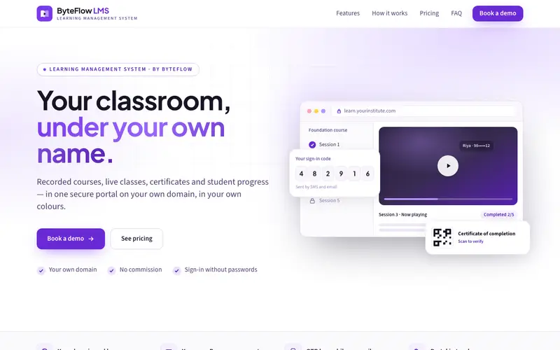 ByteFlow LMS preview