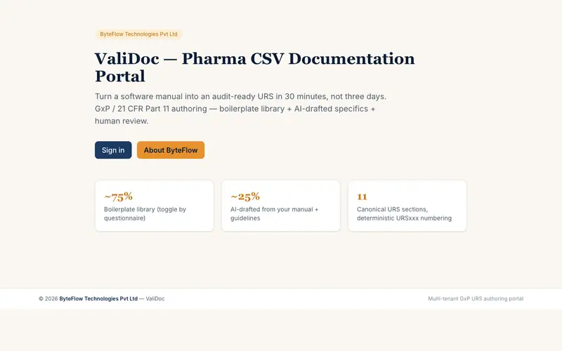 ValiDoc preview